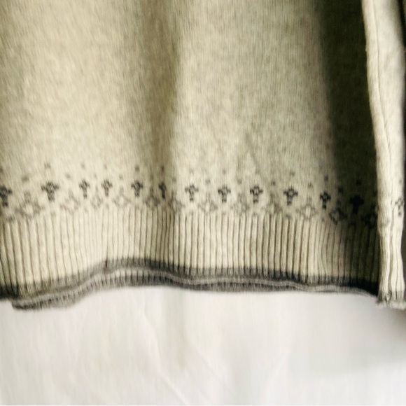 Black & Brown 1826  men’s fair isle merino wool mock turtleneck sweater SZ  L - Picture 5 of 11